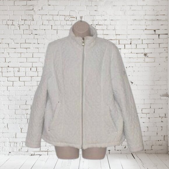 Zeroxposur Quilted Commuter Jacket Fall Winter Utility Coat White - Picture 6 of 10